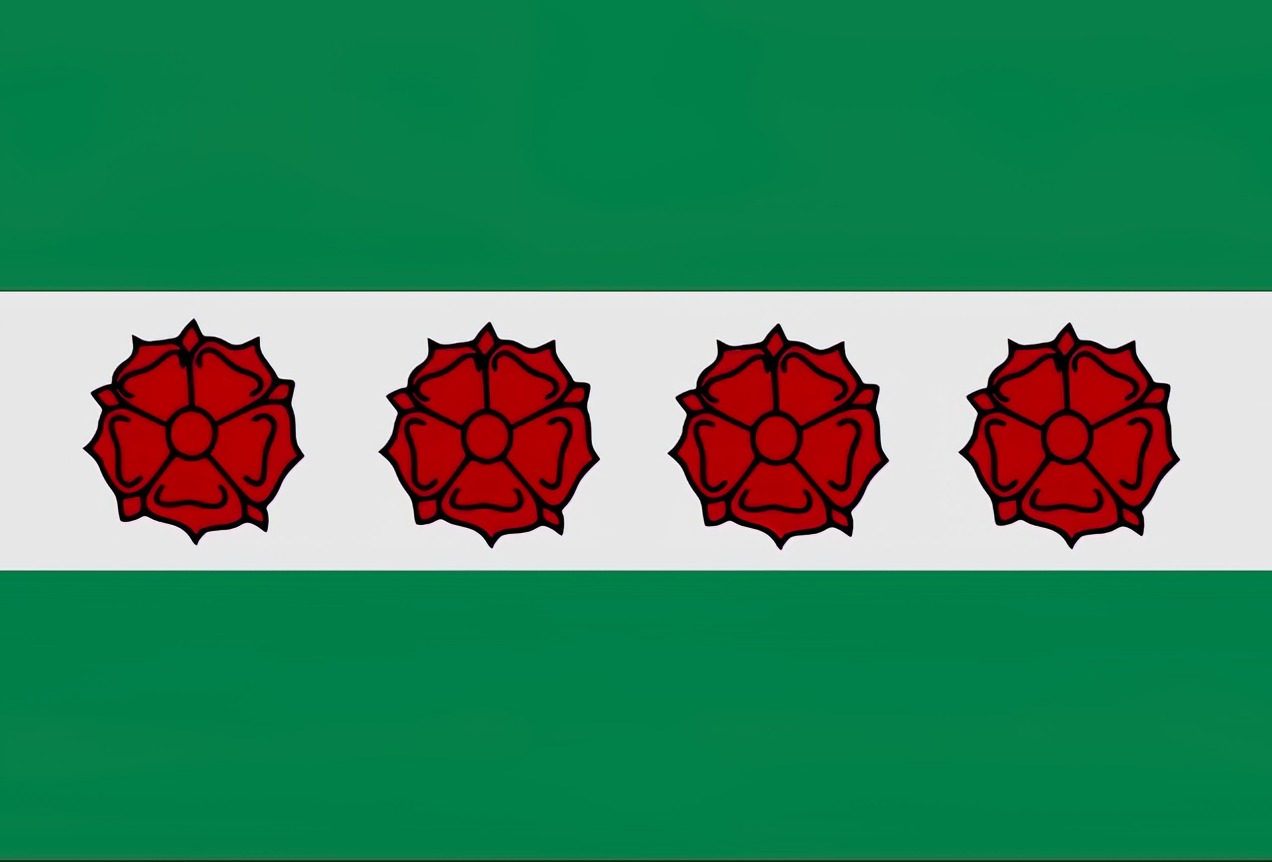 green white green flag, Roosdaal, Flemish Brabant, Belgium