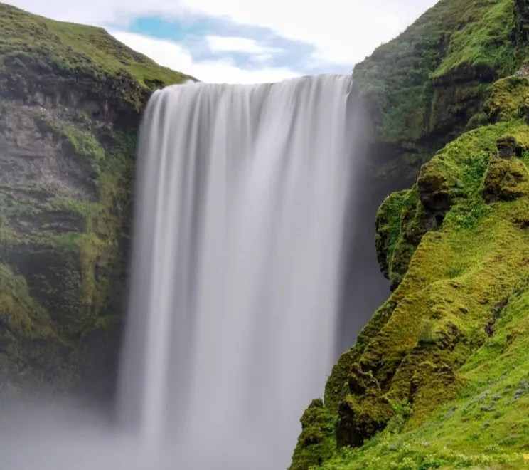 Nigeria's flag in nature, green white green flag, 