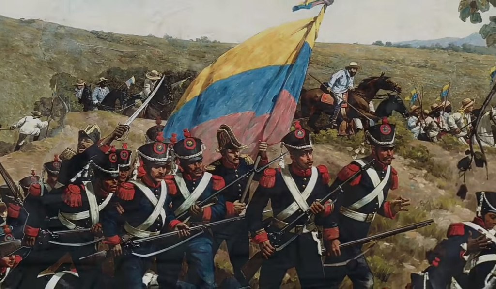 yellow-blue-red flags; 