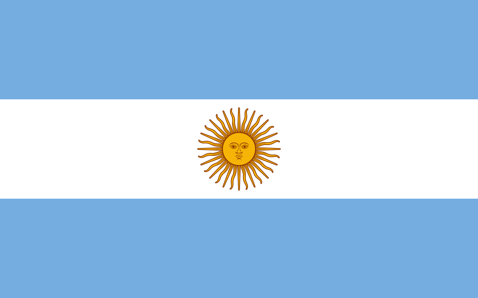 blue-white-blue flag; flag of Argentina