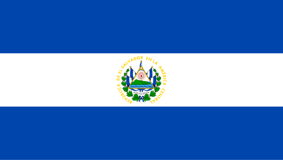 blue-white-blue flag; flag of El Salvador