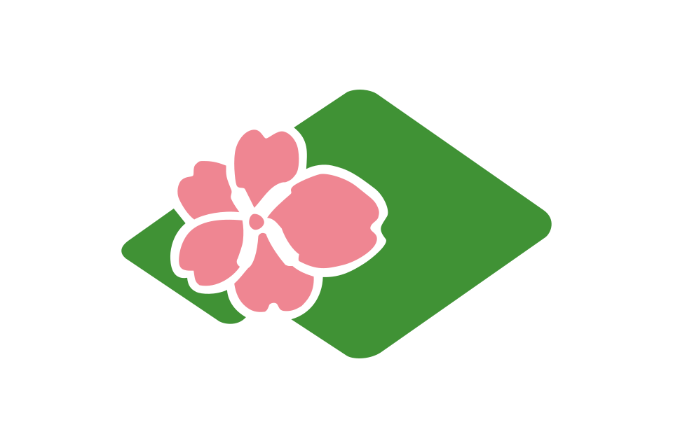 flag/flags with pink; Kimobetsu, Hokkaido, Japan