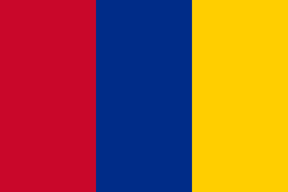 yellow-blue-red flags; new Grenada