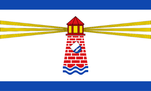blue-white-blue flag; Westerland
