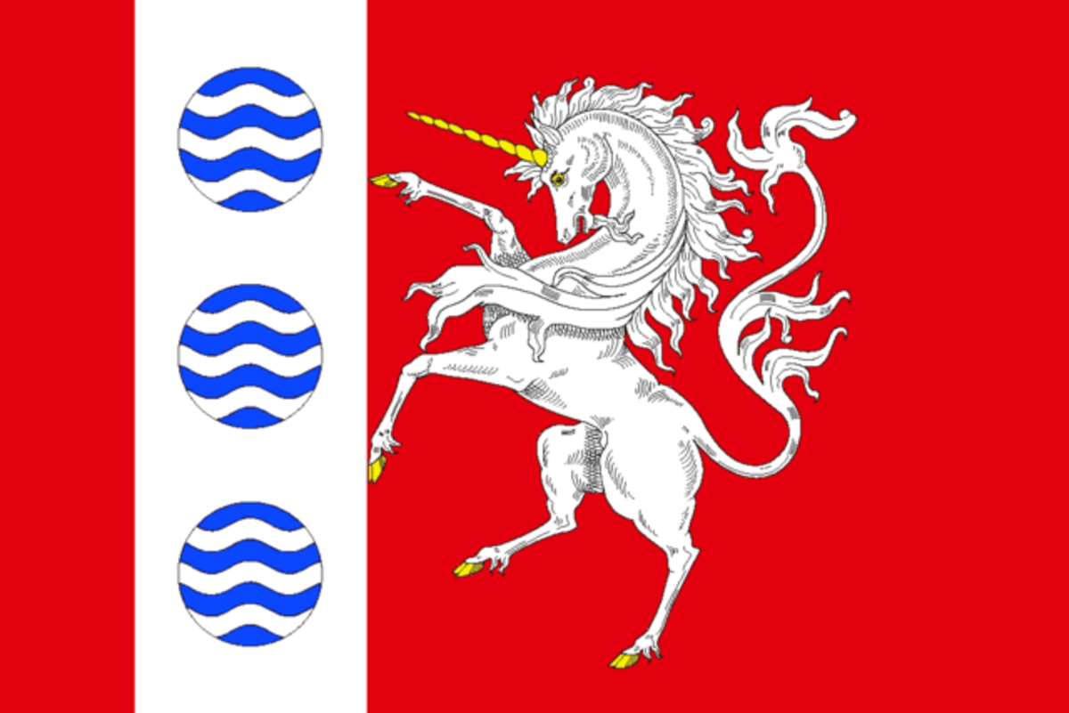 Flag of the municipal district of Shuvalovo-Ozerki in Saint Petersburg, Russia 