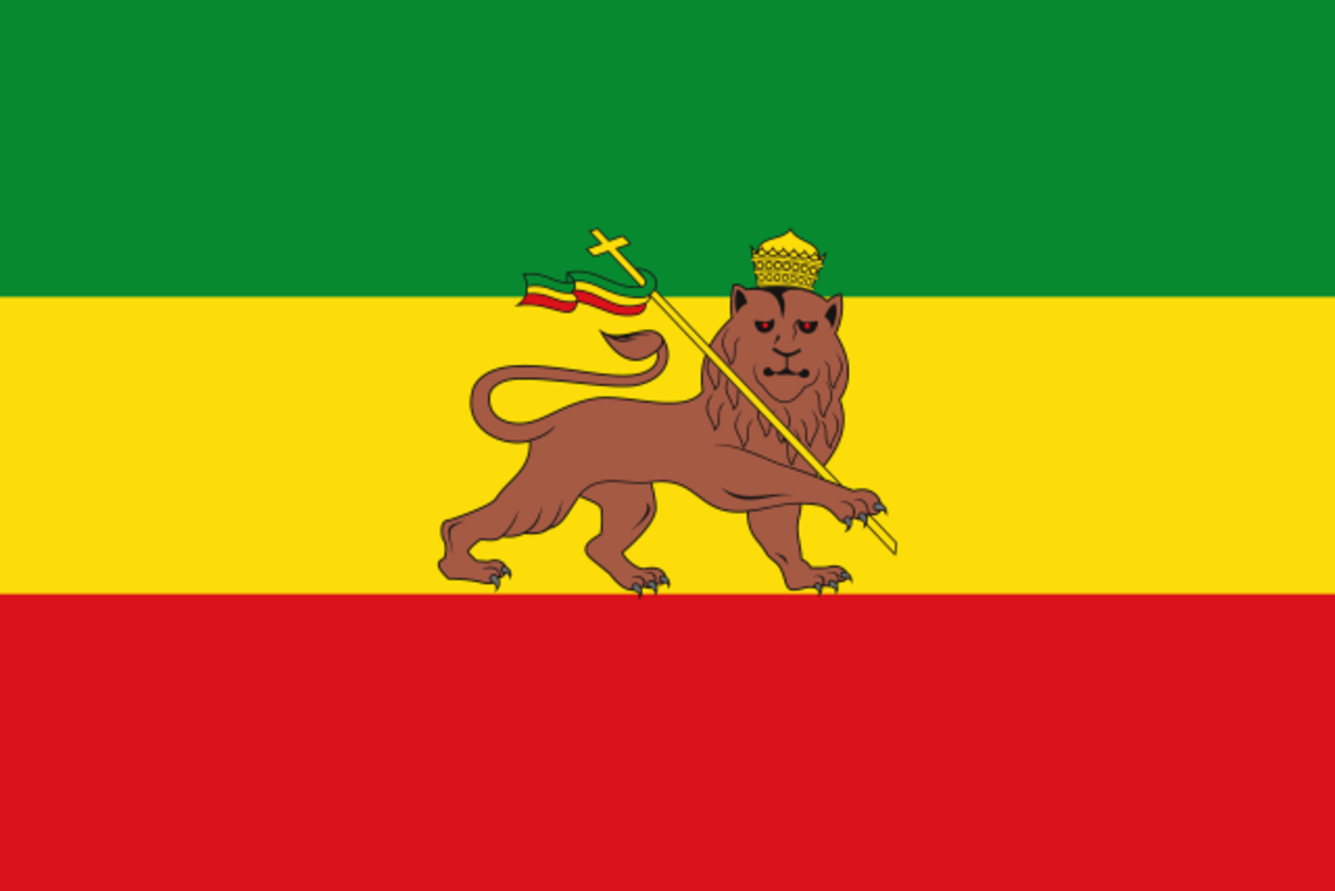 One of the historical flags of Ethiopia One of the historical flags of Ethiopia