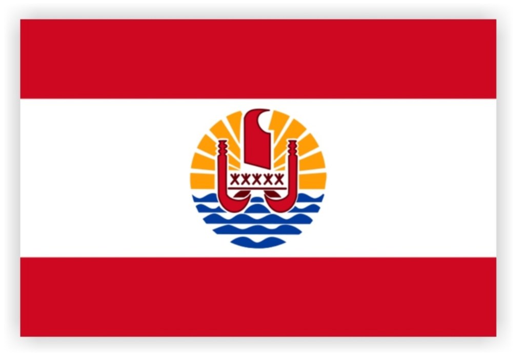 red-white-red flag; French Polynesia