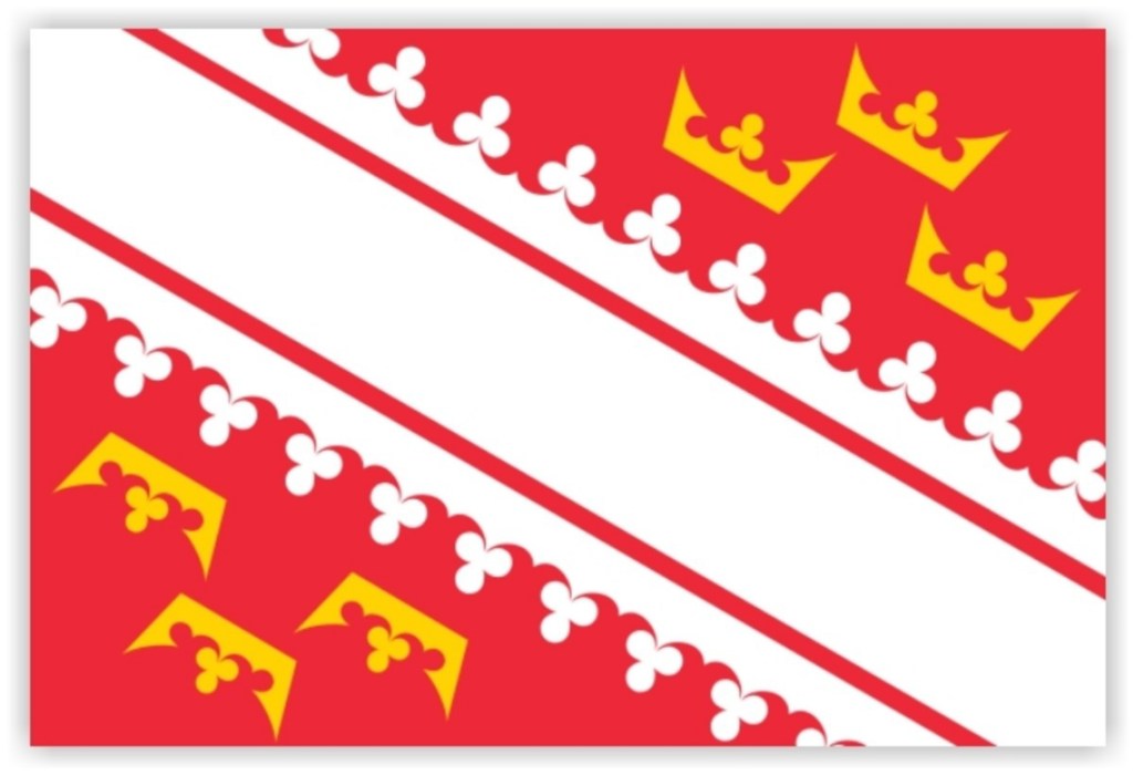 red-white-red flag; Alsace, France