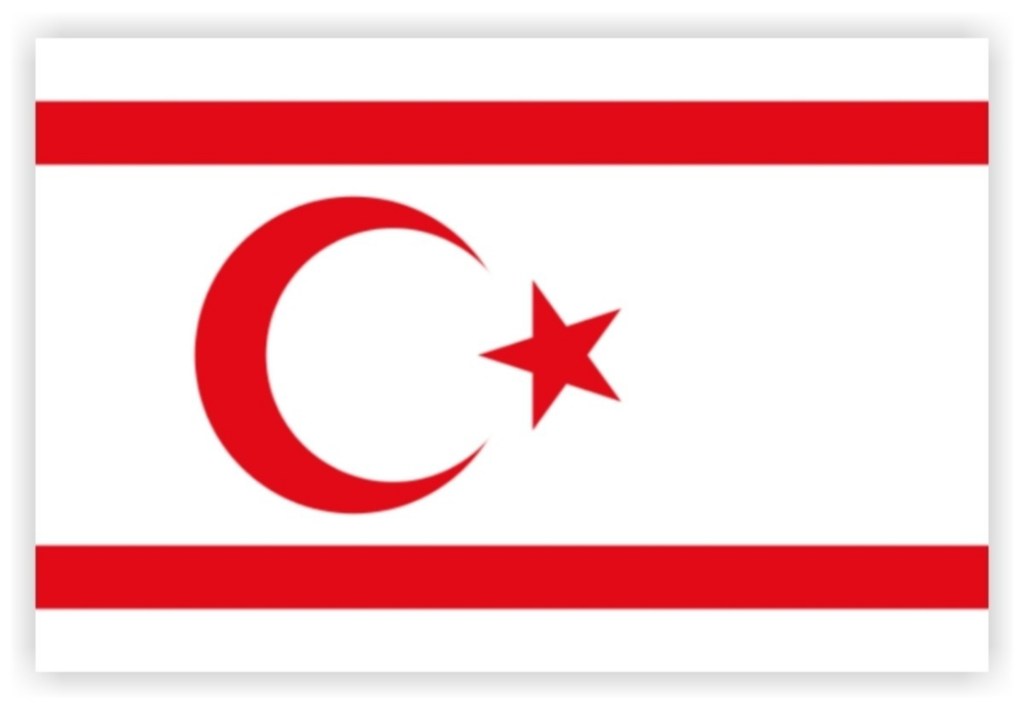 red-white-red flag; Northern Cyprus