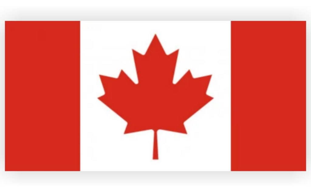 red-white-red flag;  Canada