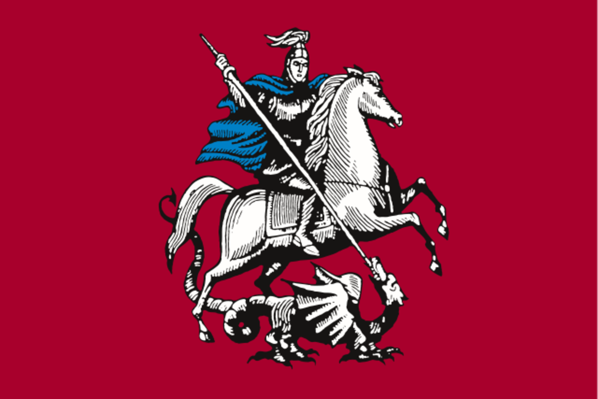 City flag of Moscow, capital of Russia City flag of Moscow, capital of Russia