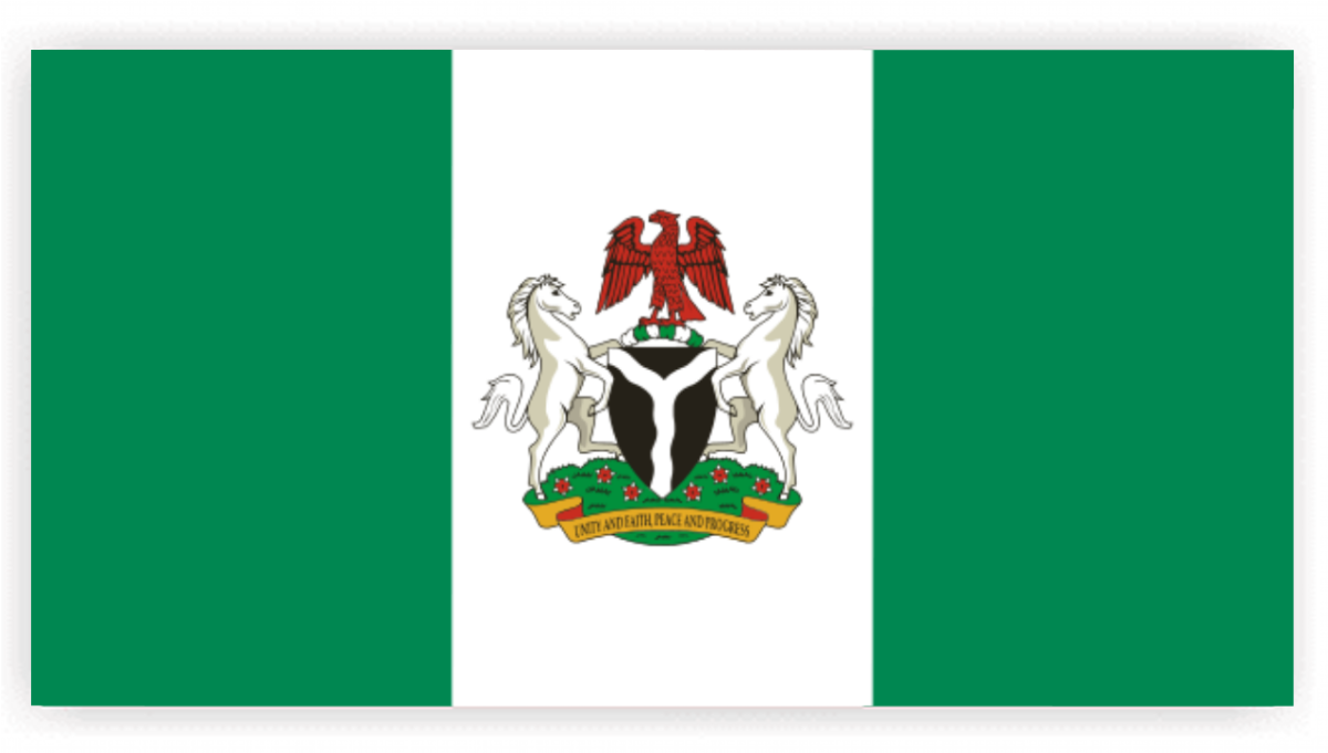green white green flag, state flag of Nigeria 