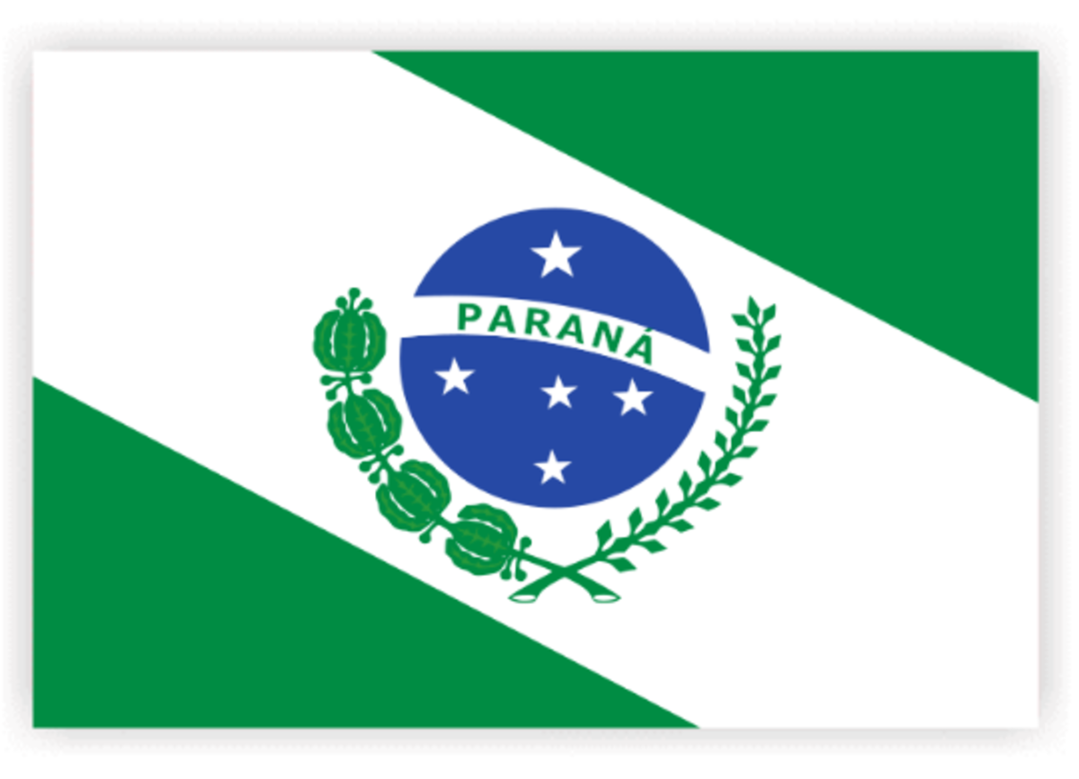 green white green flag, Paraná, Brazil