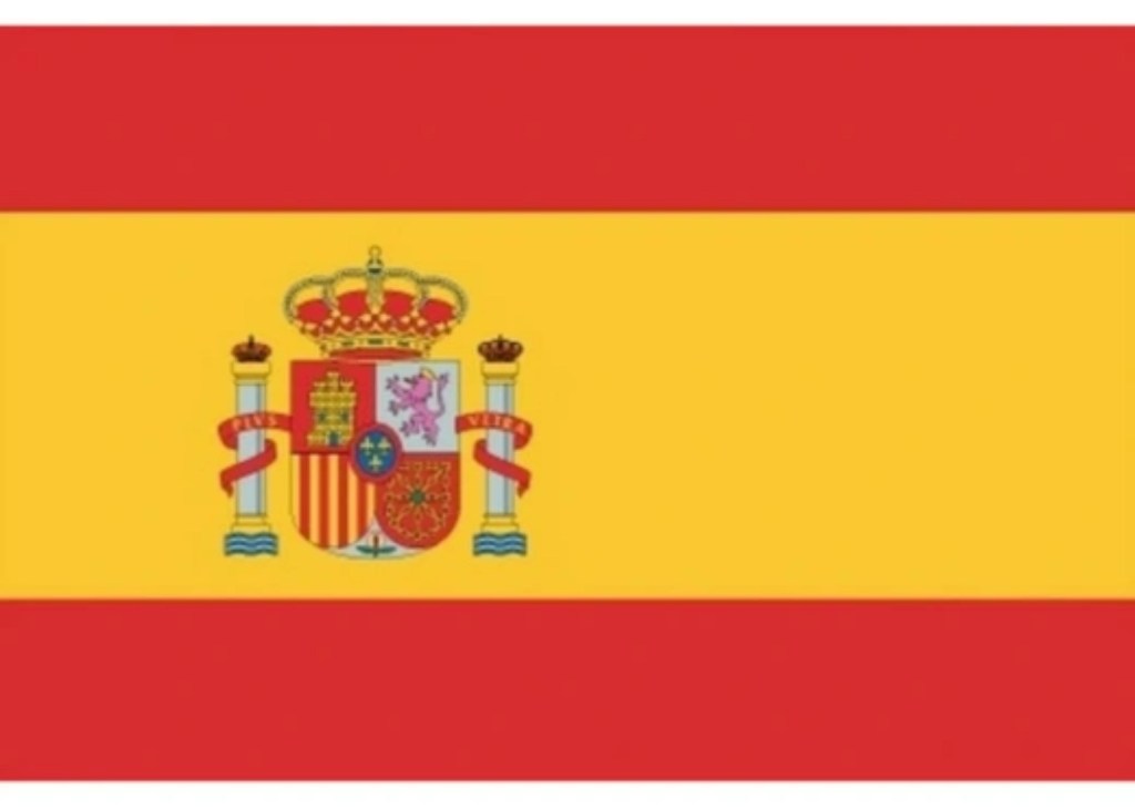 flag/flags with pink; Spain
