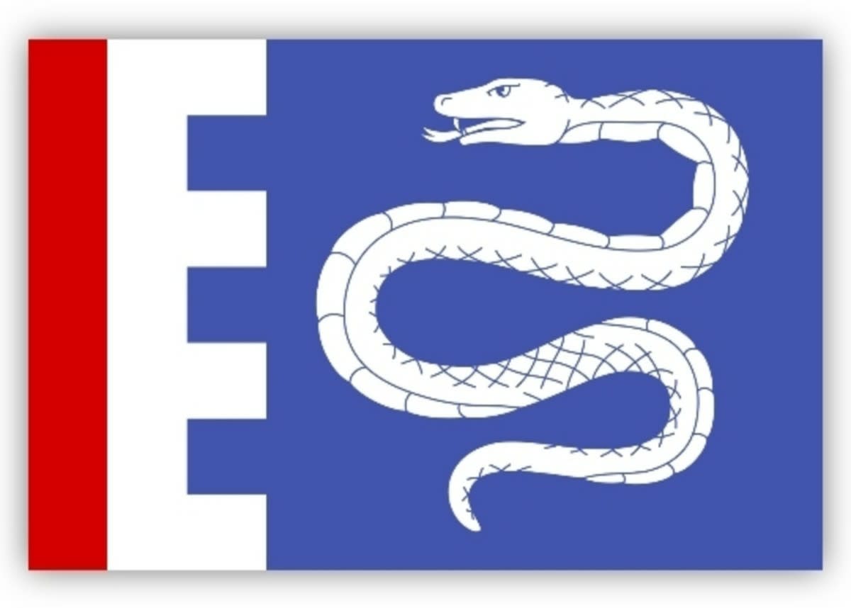 Flag of Rataje nad Sázavou, a town in Czech Republic